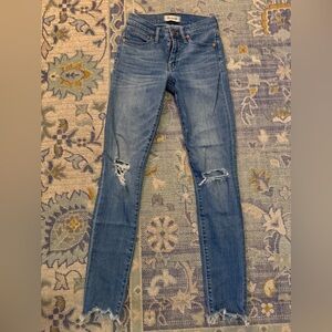 Madewell High Rise Skinny Jeans Size 24 Tall